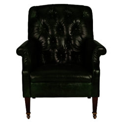 Tetrad Harris Tweed Flynn Leather Armchair Mont Blanc Winter Pine